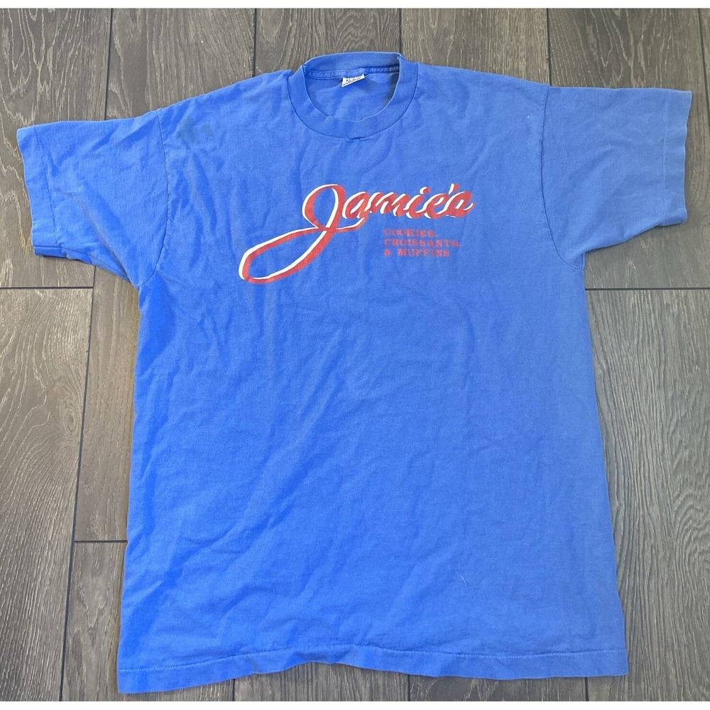 Jamie's Cookies Croissants And Muffins Single Stitch Vintage Shirt